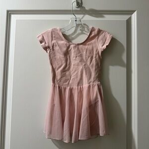Pink Short Sleeve Ballet Dress